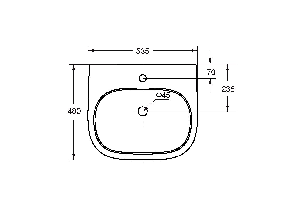 Ideal Standard Active Wall Basin 1 Taphole White