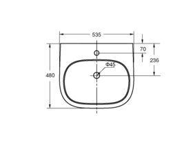 Ideal Standard Active Wall Basin 1 Taphole White