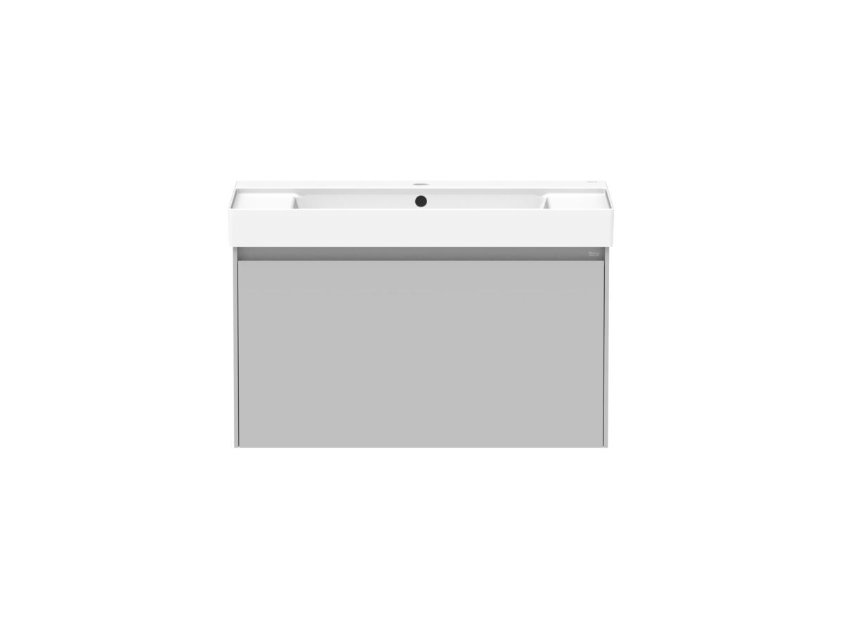 Roca Ona Vanity All Drawer Single Centre Bowl 800mm Matte Grey