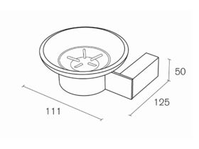 Heirloom Mainz Soap Dish Chrome