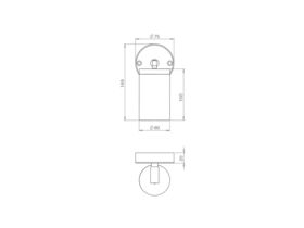 Single Adjustable Light AQA-103 MR16 / GU10