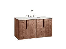 ISSY Adorn Undermount Wall Hung Vanity Unit with Two Doors & Internal Shelf with Petite Handle 168