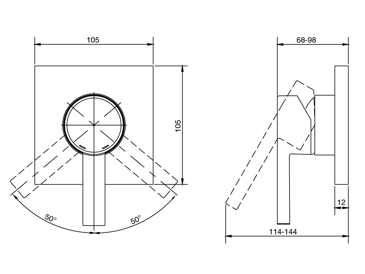 GROHE Lineare Shower / Bath Mixer Tap Chrome (V2) from Reece
