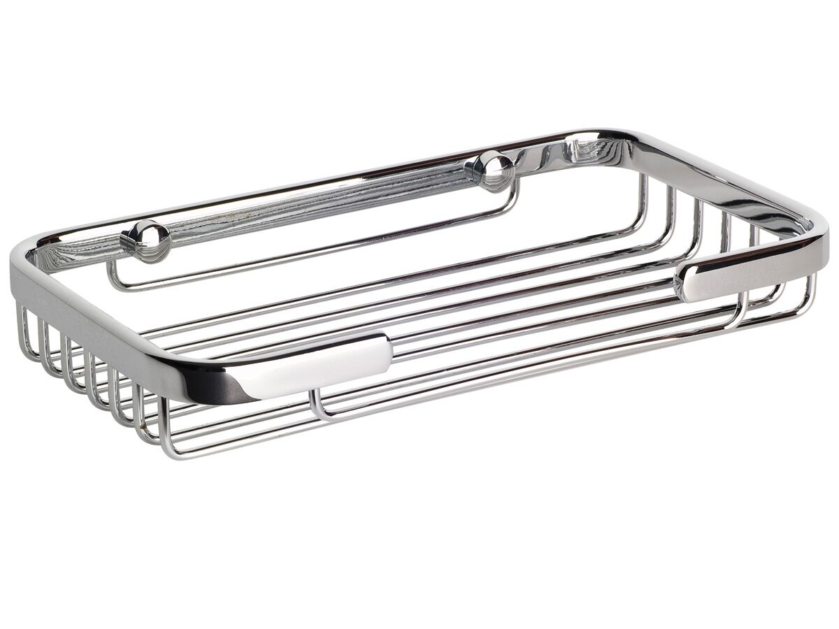 POSH Soap Basket Rectangular Large 210mm Chrome