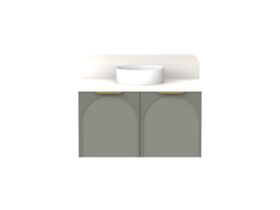 ADP Archie by Alisa & Lysandra All Door Wall Hung Vanity Unit Centre Bowl 900 Caesarstone