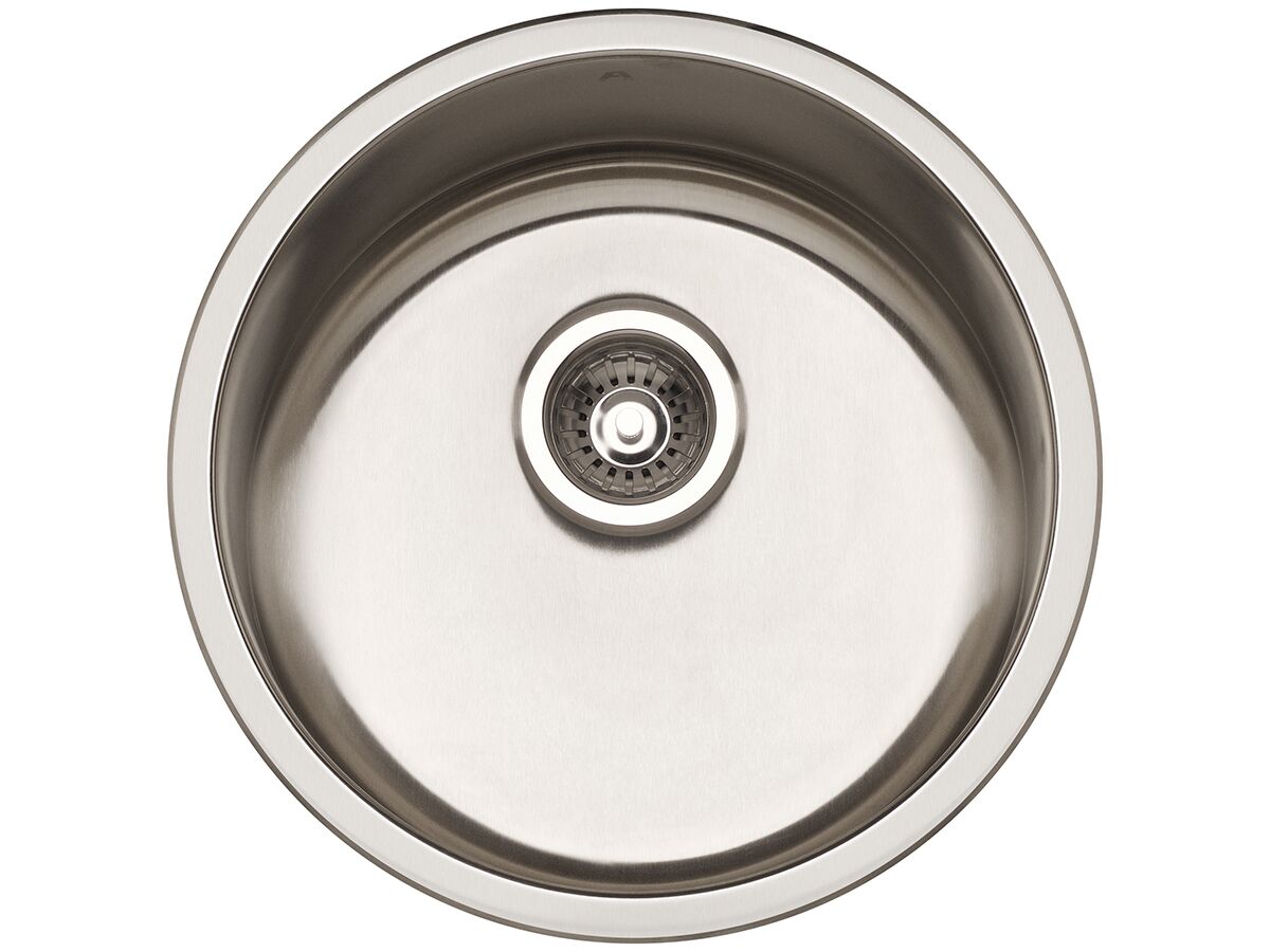 AFA Infinity Outdoor Undermount / Inset Round Sink No Taphole 450mm Stainless Steel