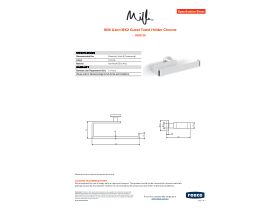 Specification Sheet - Milli Axon MK2 Guest Towel Holder Chrome