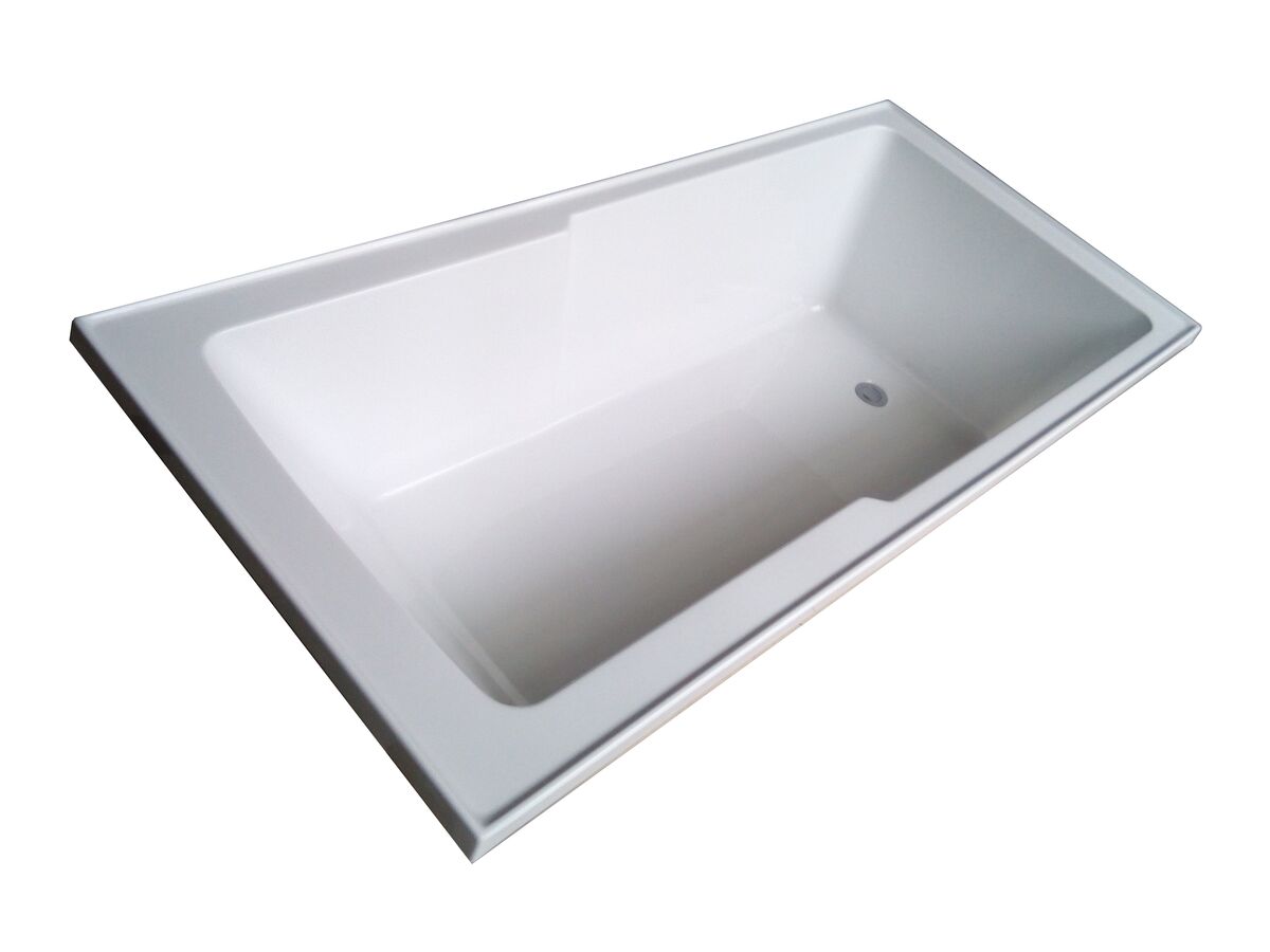 Posh Domaine Shower Bath 1700 x 780 x 410mm White