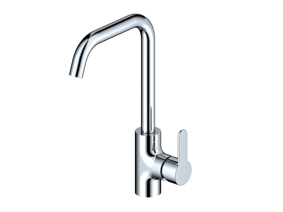 Mizu Soothe Square Gooseneck Sink Mixer Tap Chrome (4 Star) from Reece