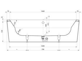 Roca Duo Plus Oval Freestanding Bath White