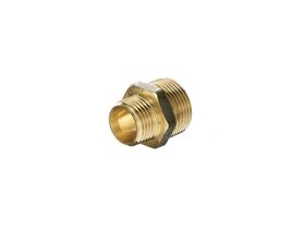 BRASS CONNECTOR AIR WATER JOINER BZP STEEL MALE NIPPLE BUSH HEX REDUCER 