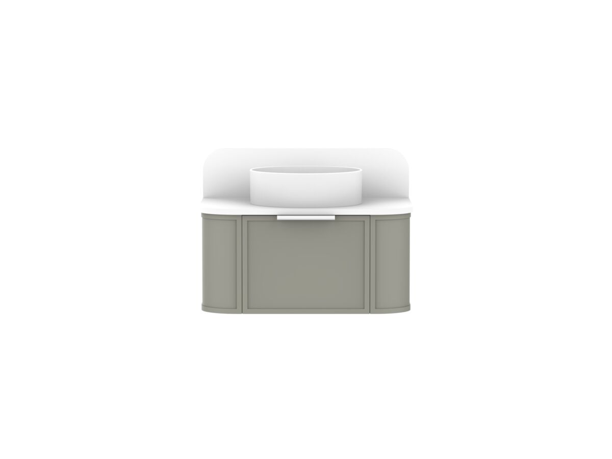 ADP Flo by Alisa & Lysandra All Drawer Vanity Unit Centre Bowl 750 Cherry Pie Top 1 Drawer (No Basin)