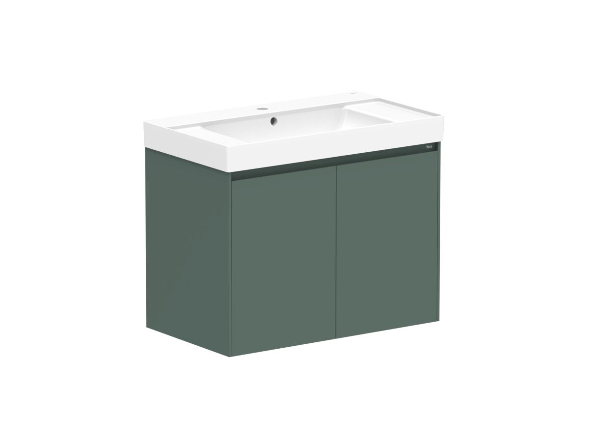 Roca Ona Vanity All Door Centre Bowl 800mm Matte Green