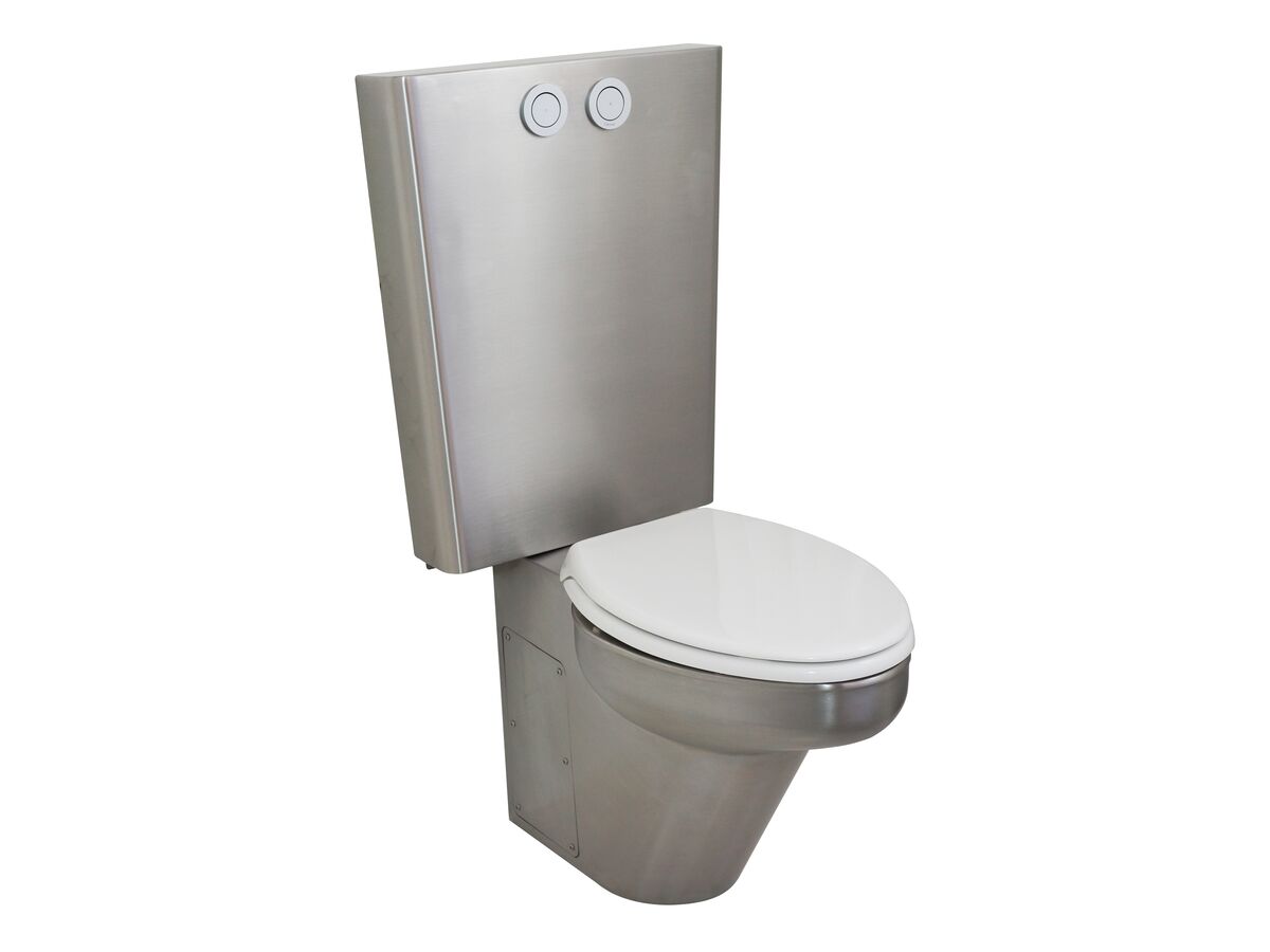 Ambulant WC Toilet Suite & Seat P Trap Stainless Steel (3 Star)