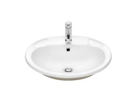 Stylus Symphony 1 Taphole Vanity Basin White