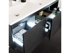 ADP Bayo Vanity Unit Wall Hung 3 Drawer 1 Internal Drawer Double Bowl 2 Taphole 1200mm