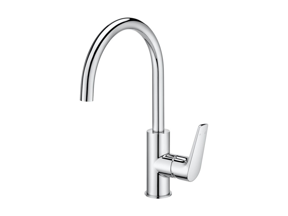 Posh Solus MK3 Gooseneck Sink Mixer Tap Chrome (4 Star) from Reece