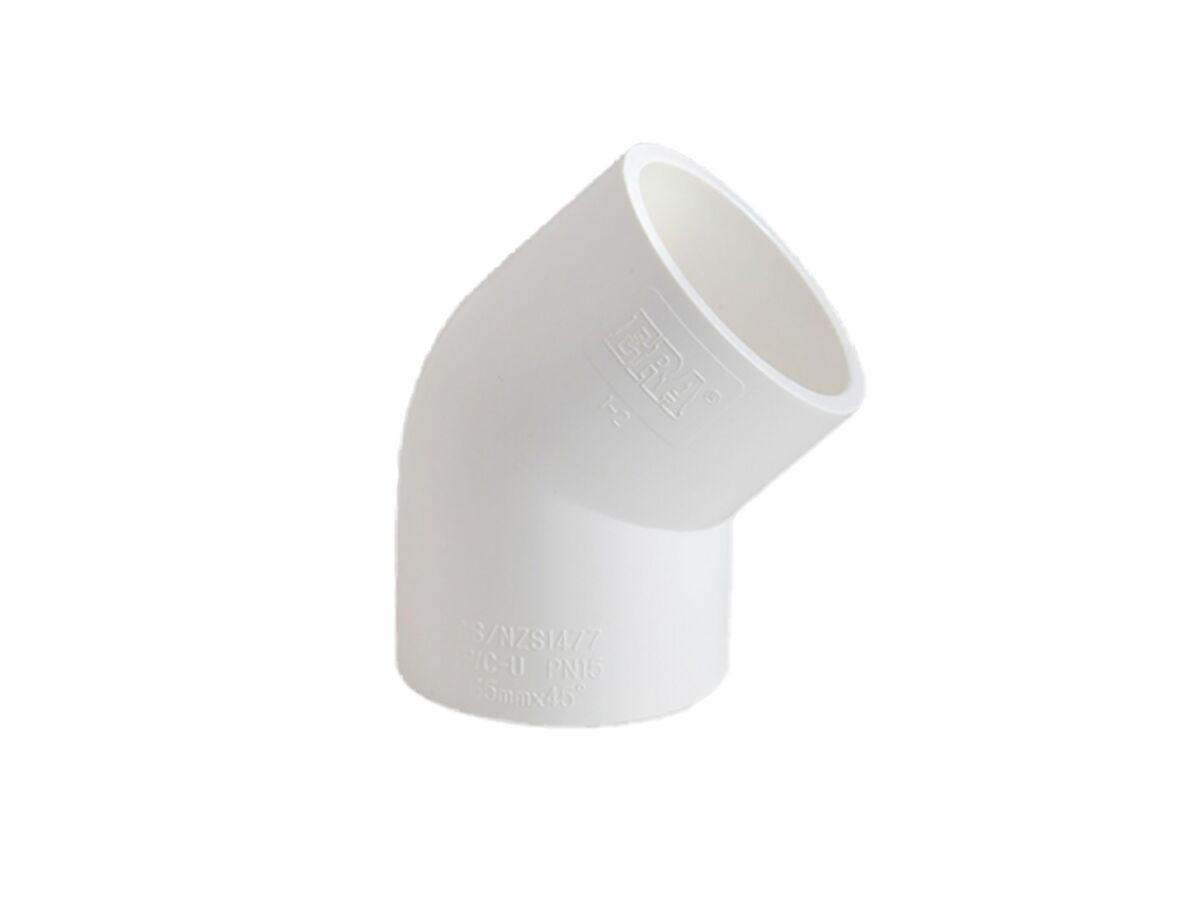 Schedule 40 No10 PVC 45 Degree Elbow 50mm from Reece