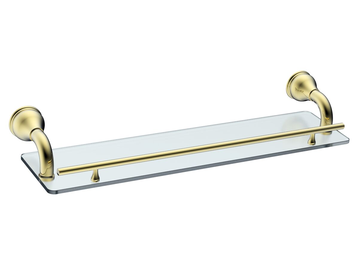Milli Monument Edit Shower Shelf Brass Gold from Reece