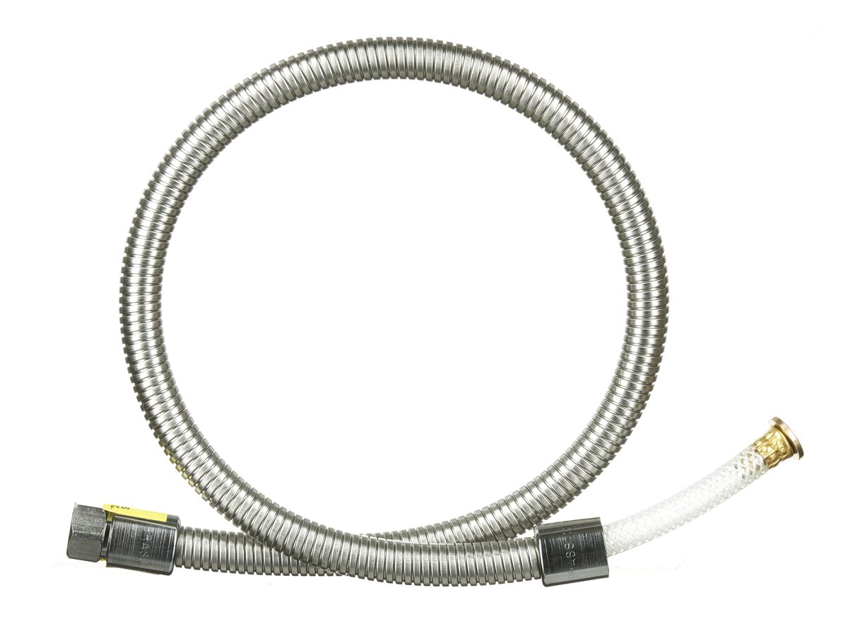 T&S Replacement Stainless Steel Hose No Handle 900mm