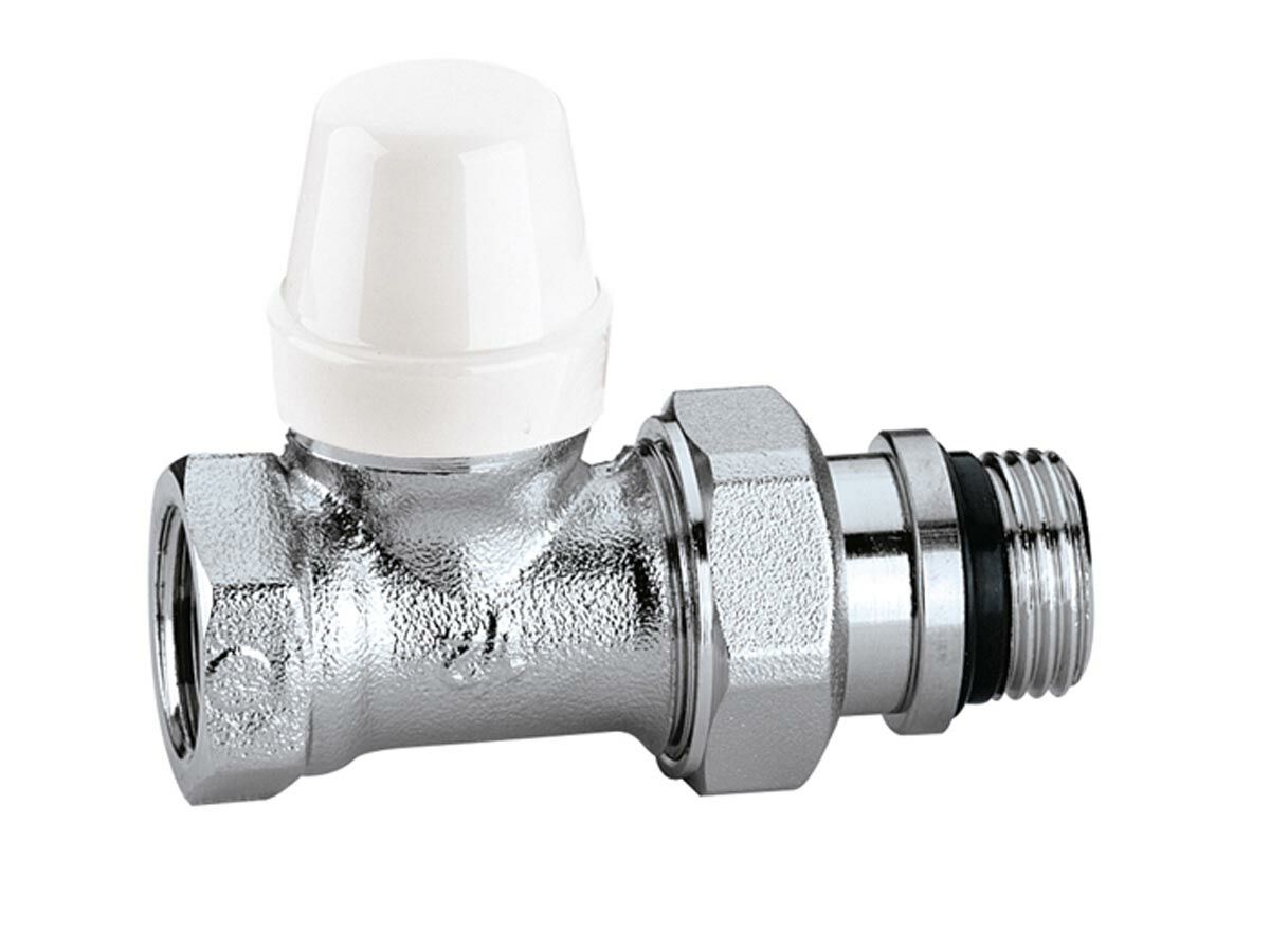 Caleffi Radiator Valve Lockshield Straight Female 1/2""
