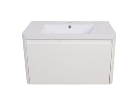 Posh Solus 750mm Wall Hung Vanity Unit 1 Drawer 1 Taphole with Overflow