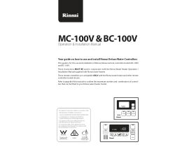 User Manual - Rinnai Deluxe Kitchen Controller