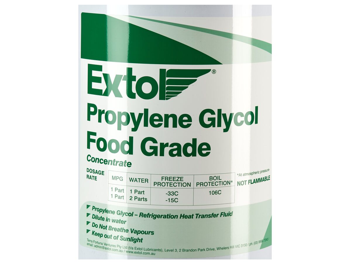 Glycol Propylene Usp Food Grade 215lt