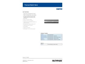 Specification Sheet - Thermal Relief Valve Fitted