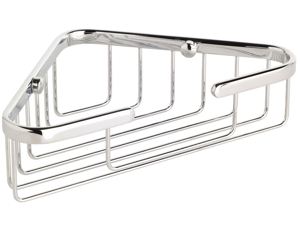 Posh Solus Large Wire Corner Basket Chrome from Reece