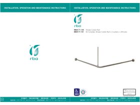 Installation Instructions - RBA Shower Curtain Rail 90 Degree 1635mm x 1500mm Stainless Steel