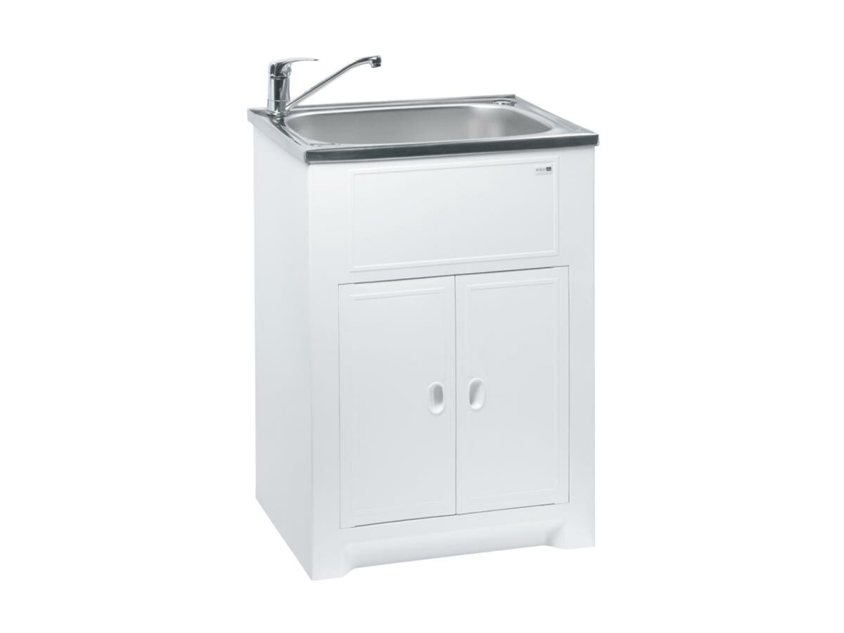 Milena Solo Polymer Cabinet & Bowl Stainless Steel