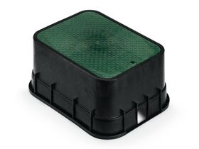 Rain Bird Jumbo Valve Box with Green Lid 12""
