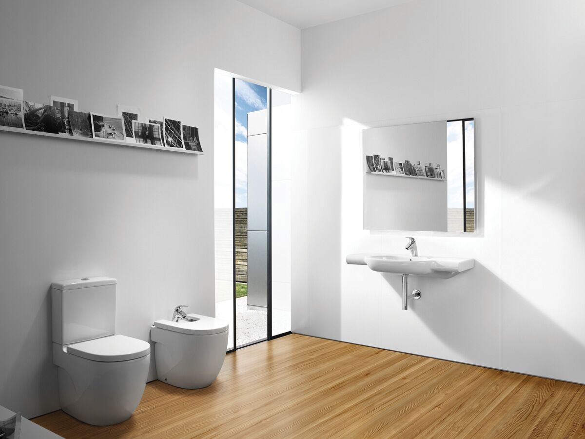 Web_1200x900-Roca-Meridian-Back-to-Wall-Bidet-1-Taphole-White, Kitchen Renovation, Bathroom Renovation, House Renovation Auckland