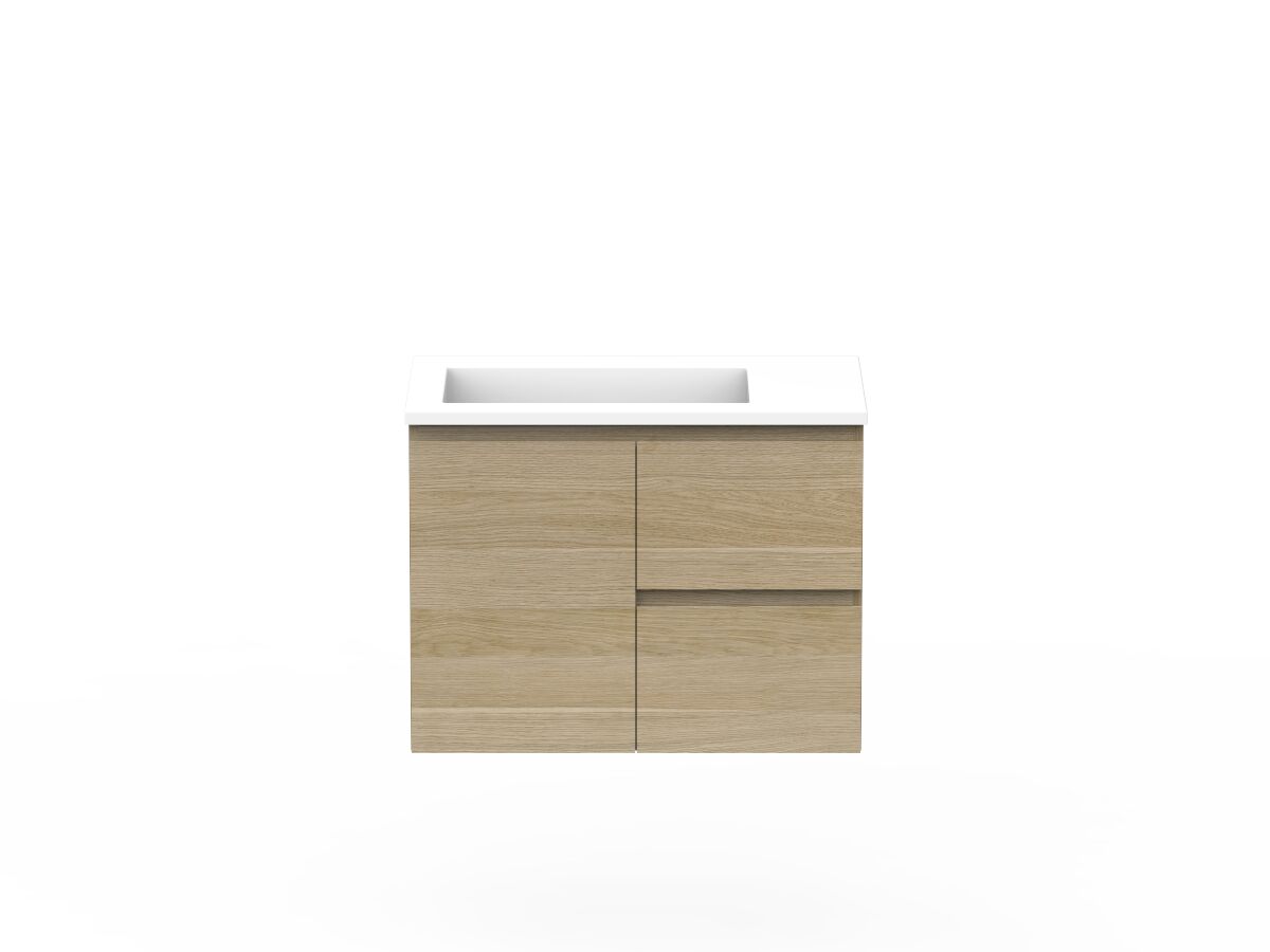 Posh Domaine Plus 750mm Wall Hung Vanity Unit Conventional Left Hand