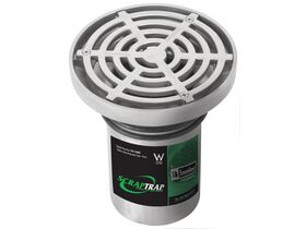 Round 150mm Grate Bucket Trap Push-In PVC 100mm