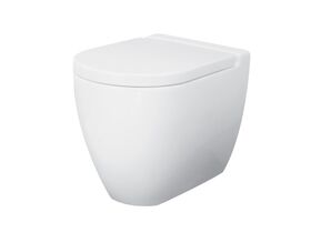 AXA Uno Back to Wall Floor Pan with Soft Close Quick Release Seat MKII S&P Trap White (4 Star)