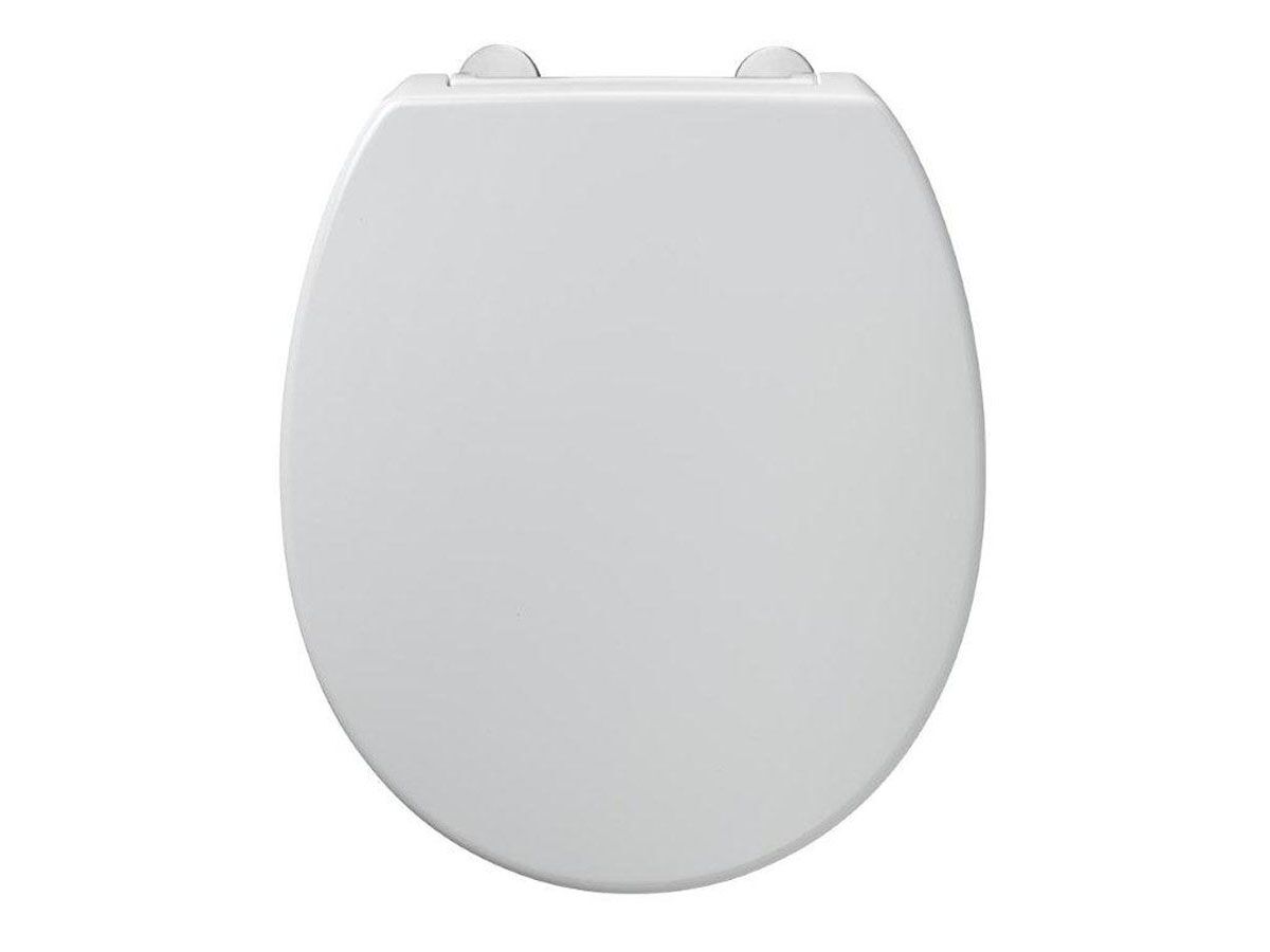 Portman 21 Double Flap Toilet Seat White from Reece