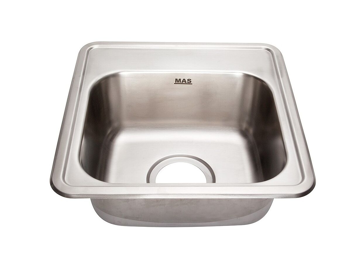 Tap holes punched to suit (1, 2 or 3) 304 grade satin finish stainless steel 90mm plug and waste outlet hole Fixing clips and sealing strip provided