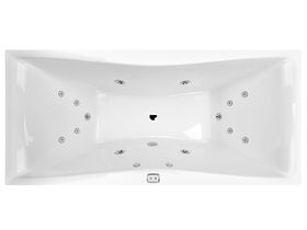 Divine 1735 Rectangle Contour Spa White with 6 C-Lenda Jets Touch pad Hot Pump 1750 x 820 x 485