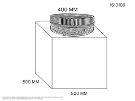 Return Air Box - 500mm x 500mm With 1 x 400mm