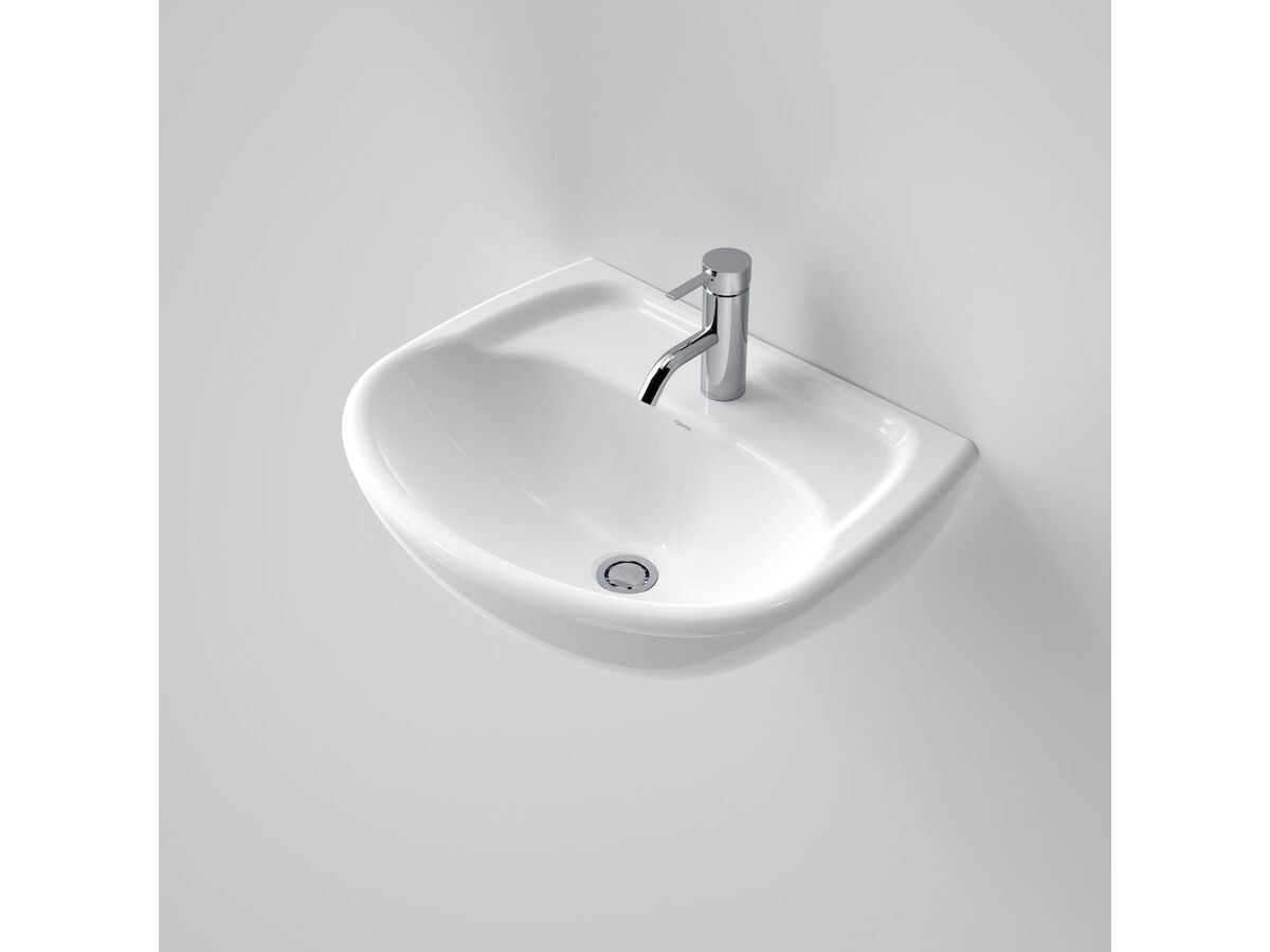Caravelle Wall Basin 1 Taphole 550mm White