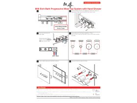 Installation Instructions - Milli Etch Bath Progressive Mixer Tap System with Handshower