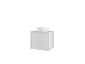 Kado Aspect Wall Hung Vanity Unit 600mm 2 Drawer Corian 20mm Top