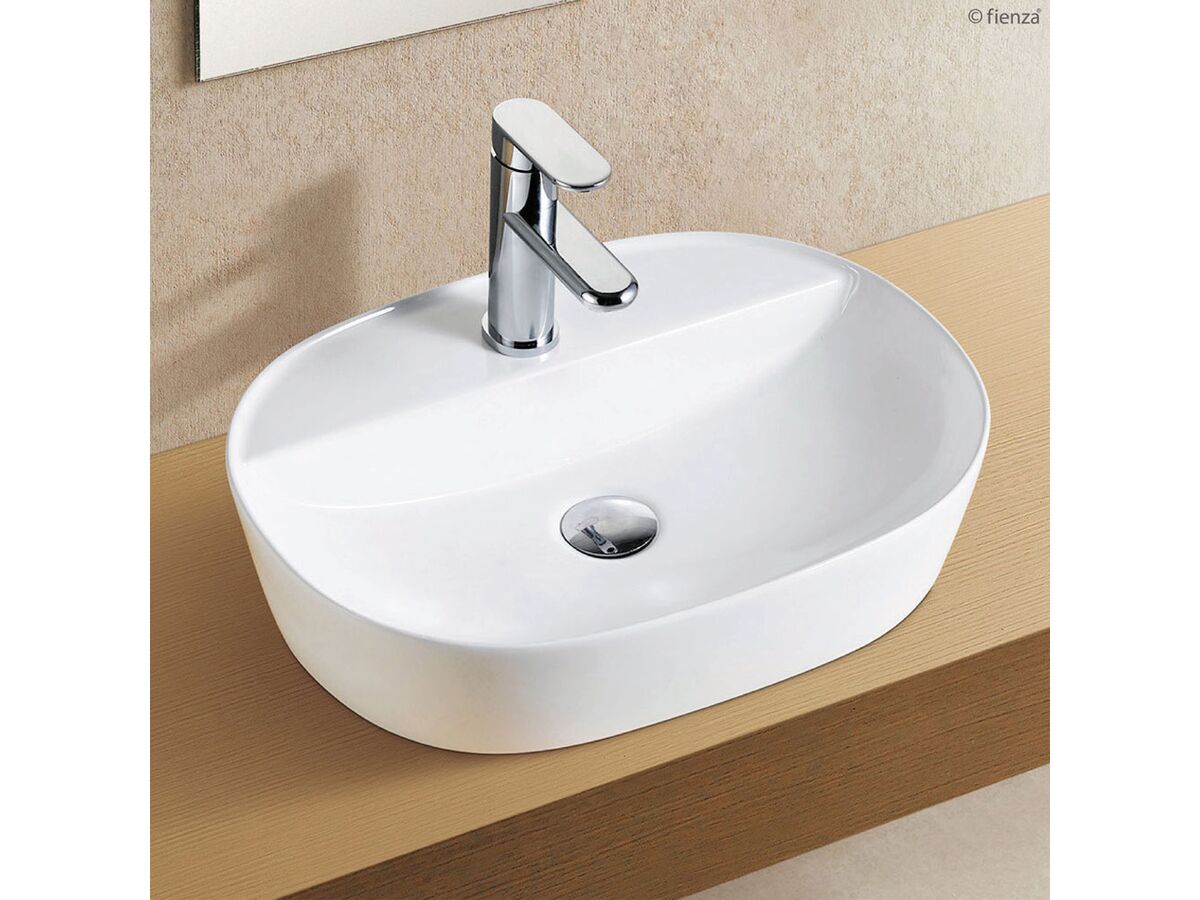 Chica Above Counter Basin 500 x 380 x 120mm 1 Taphole Gloss White