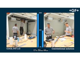 COOL-FIT 2.0 Installation Time Comparison vs. Conventional Solution