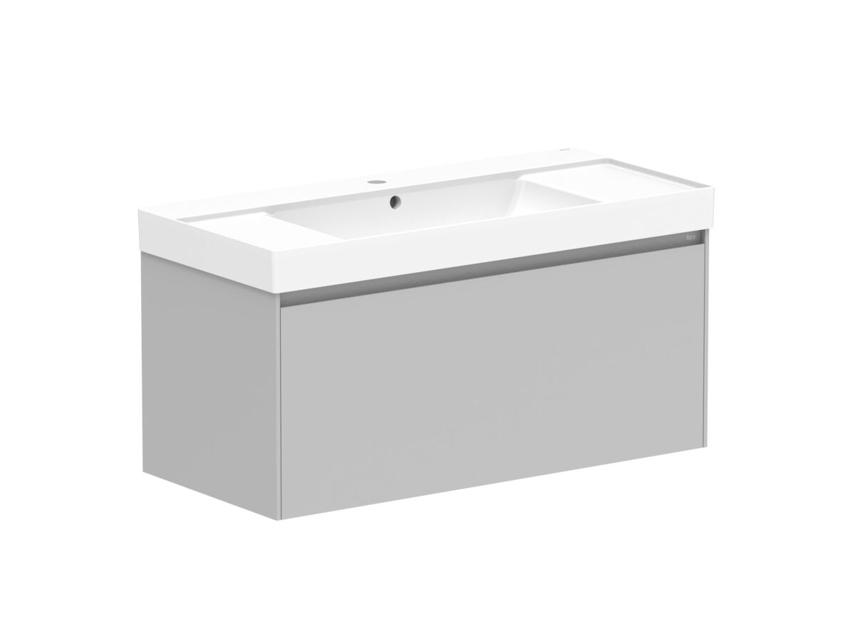 Roca Ona Vanity All Drawer Single Centre Bowl 1000mm Matte Grey