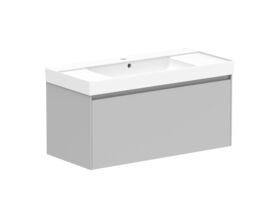 Roca Ona Vanity All Drawer Single Centre Bowl 1000mm Matte Grey
