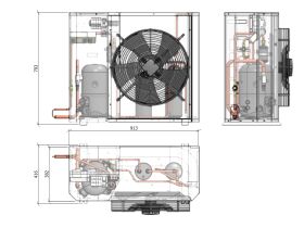 Tecumseh Compac Condensing Unit R404A PACS4540Z 1 Phase