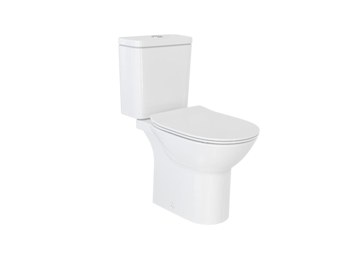 Roca Debba Rimless Close Coupled P Trap Toilet Suite (4 Star)